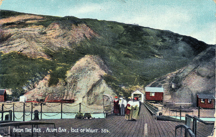 Alum Bay Pier 1915