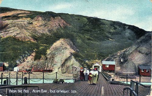 Alum Bay Pier 1915